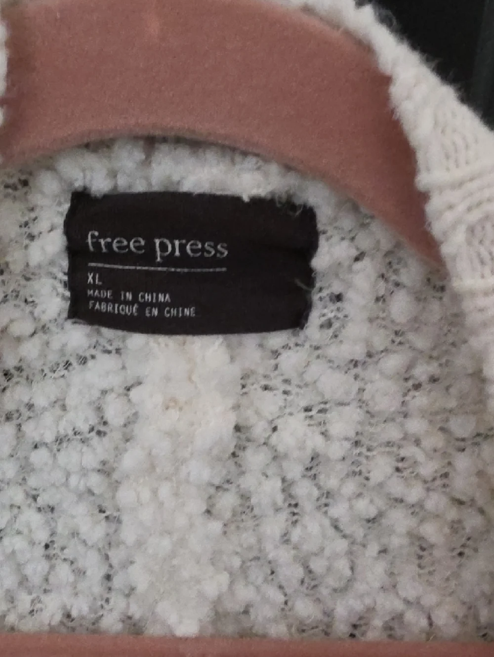 SALE! free press Cream Bouclé Open-Front Cardigan - Picture 3 of 4